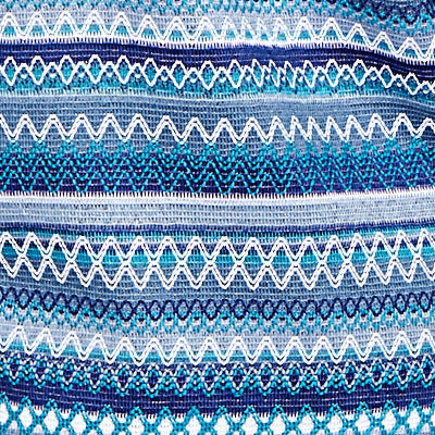 Alfred Dunner Textured Stripe Knit Top with Necklace - Blue